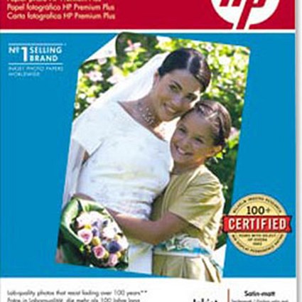 Hewlett Packard [HP] Premium Plus Photo Paper Satin Matt 100x150mm [25 Sheets]