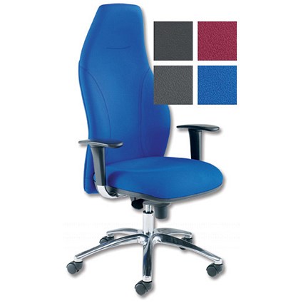 Trexus Posture Executive Armchair Very High Back H750mm Seat W535xD495xH430-540mm Blue