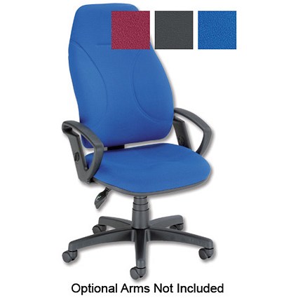 Trexus Posture Office Chair High Back H630mm Seat W535xD495xH480-610mm Blue