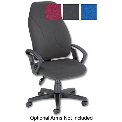 Trexus Posture Office Chair High Back H630mm Seat W535xD495xH480-610mm Charcoal