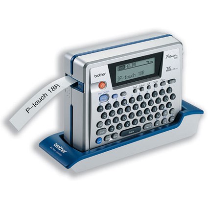 Brother P-Touch 18R Labelmaker Handheld 4 Fonts in 7 Sizes 459Ch for Labels 6/9/12/18mm Ref PT18R