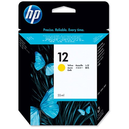 Hewlett Packard [HP] No. 12 Inkjet Cartridge 55ml Yellow Ref C4806AE