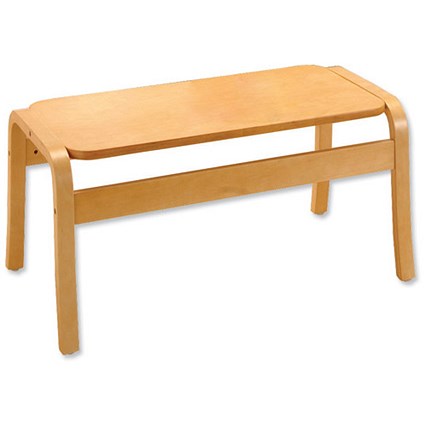Trexus Rectangular Reception Coffee Table / 900mm Wide / Beech
