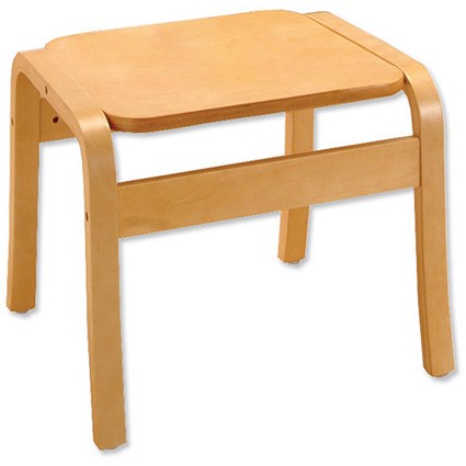 Trexus Reception Coffee Table Square Wooden W450xD450xH430mm Beech