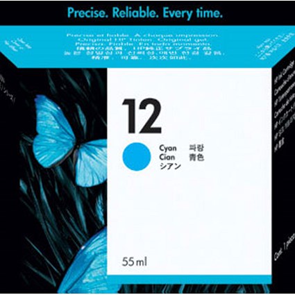 Hewlett Packard [HP] No. 12 Inkjet Cartridge 55ml Cyan Ref C4804AE