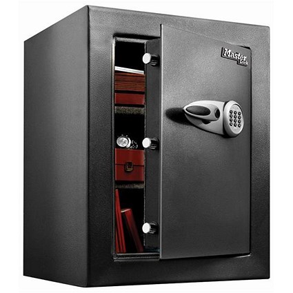 Masterlock Security Safe Electronic Lock 6mm Door Plate 3mm Wall 88.5kg 119.9 Litre Ref T8 331