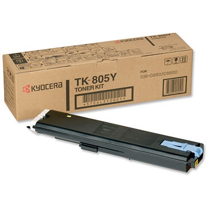 Kyocera Laser Toner Cartridge Yellow Ref TK805Y