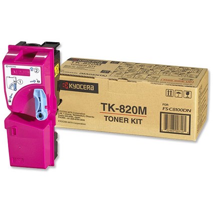 Kyocera Laser Toner Cartridge Page Life 7000pp Magenta Ref TK820M