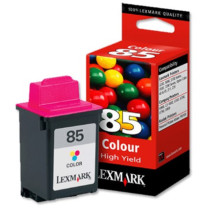 Lexmark No. 85 Inkjet Cartridge High Yield Colour Ref 0015M0101 [Pack 3]