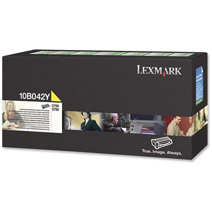 Lexmark Laser Toner Cartridge Return Program High Yield 15000pp Yellow Ref 10B042Y