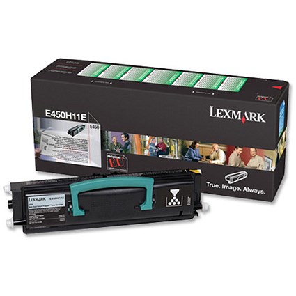 Lexmark Laser Toner Cartridge Return Program Page Yield 11000pp Black [for E450] Ref E450H11E
