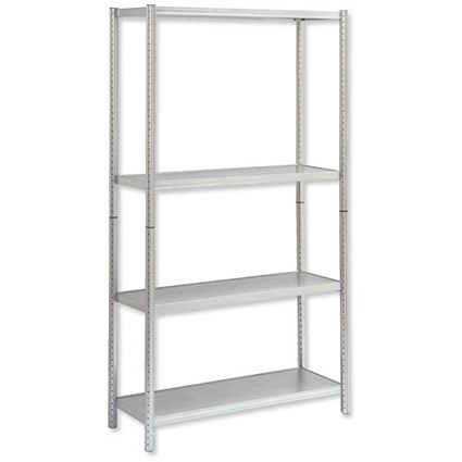 Raaco Shelving Unit 4 Shelf Steel with Splitable Posts Shallow W1700xD920xH340mm