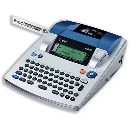 Brother P-Touch 3600 Labelmaker Desktop 10 Fonts 24 Sizes 10240Ch for Labels 6/9/12/18/24/36mm Ref PT3600