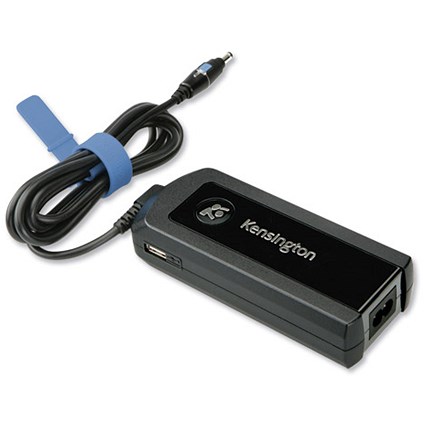 Kensington Laptop Power Adaptor with Current and Voltage Protection USB Power Port 90W AC/DC