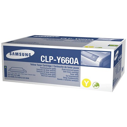 Samsung CLP-Y660A Yellow Laser Toner Cartridge