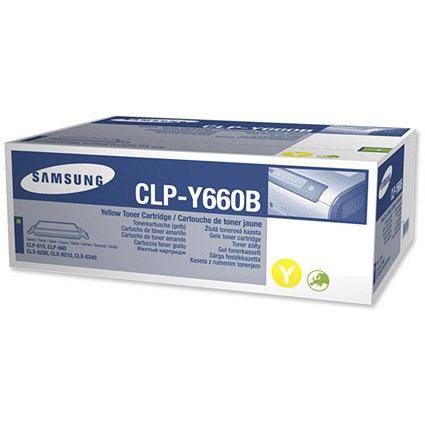 Samsung CLP-Y660B Yellow High Yield Laser Toner Cartridge