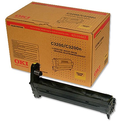 OKI Laser Drum Unit Page Life 14000pp Yellow Ref 42126662