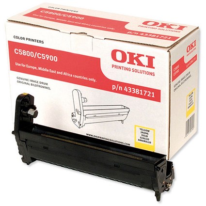 Oki C5900 Yellow Image Drum