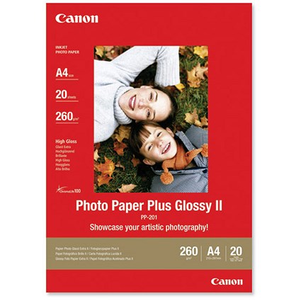 Canon PP-201 Photo Paper Plus 260gsm Glossy A4 [20 Sheets]