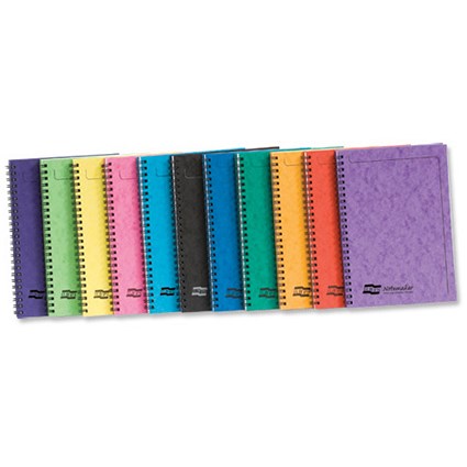 Europa Notemaker Pad Headbound Ruled 80gsm 120 Pages A4 Black [Pack 10]