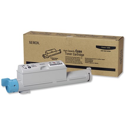 Xerox Laser Toner Cartridge High Capacity Page Life 12000pp Cyan Ref 106R01218