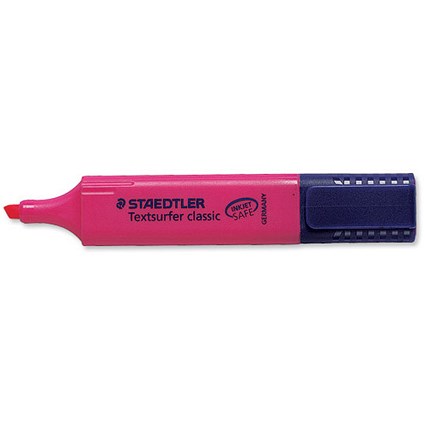 Staedtler Textsurfer Classic Highlighter Inkjet Safe Line Width 1-5mm Pink [Pack 10]