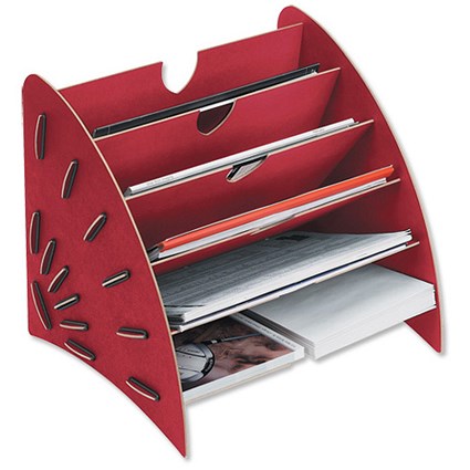 Fellowes Earth Organiser File Recycled Compressed Fibre Board A4 Red