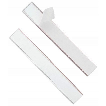 Durable Labelfix Self-Adhesive EPOS Ticket Strip Holder, 200 x 20mm, Pack of 10