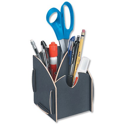 Fellowes Earth Pen Holder Recycled Compressed Fibre Board Grey