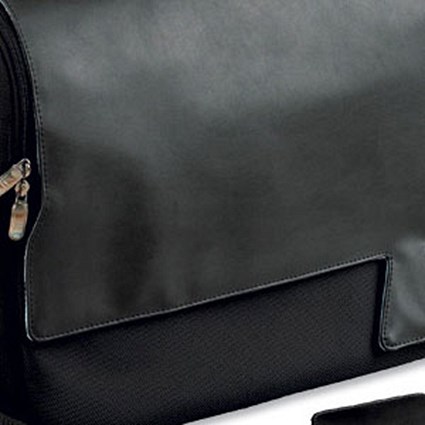 Forward Exec Laptop Courier Bag Nylon Padded with Organiser Section and Filing Pocket Black