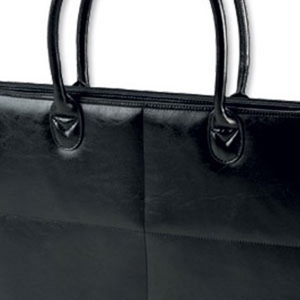 Masters Laptop Bag 15in LadiesPadded Leather Organiser Section Zipped Pocket W430xD55xH305mm