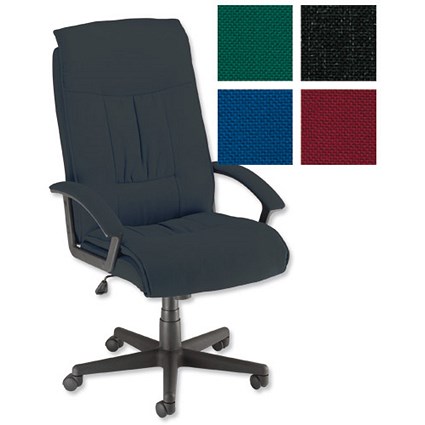 Trexus Intro Managers Armchair Back H700mm W520xD500xH490-580mm Charcoal