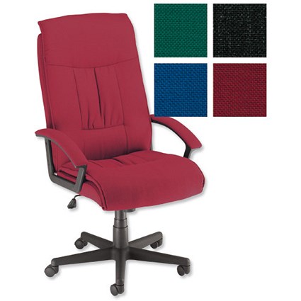 Trexus Intro Managers Armchair Back H700mm W520xD500xH490-580mm Claret