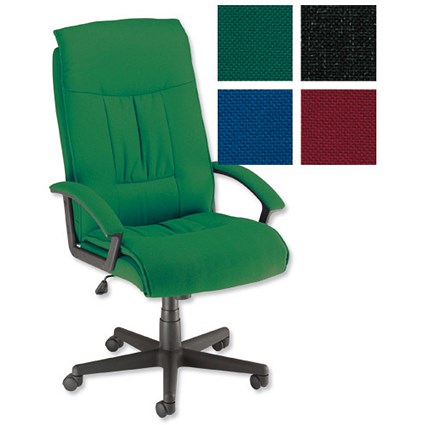 Trexus Intro Managers Armchair Back H700mm W520xD500xH490-580mm Green