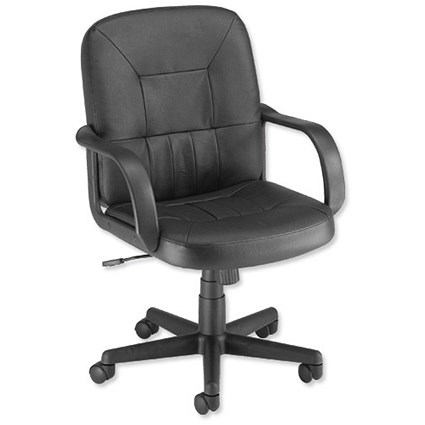Trexus Rutland Managers Armchair Tilt Back H520mm W480xD460xH440-560mm Leather