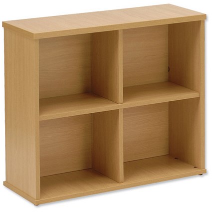 Trexus Plus Desk High Bookcase W800xD310xH725mm Oak
