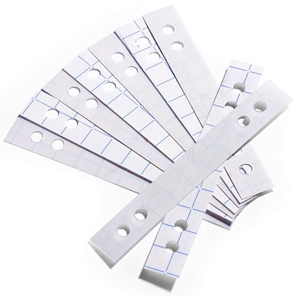 Durable Self-Adhesive Reinforcement Strips, Pack of 50