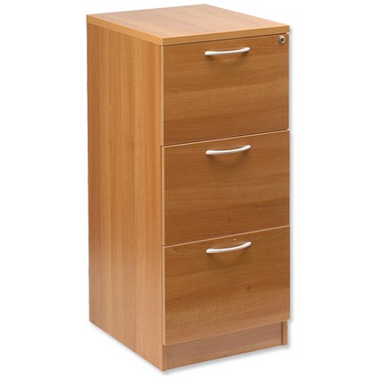 Sonix 3 Drawer Filing Cabinet W465xD600xH1038mm Walnut
