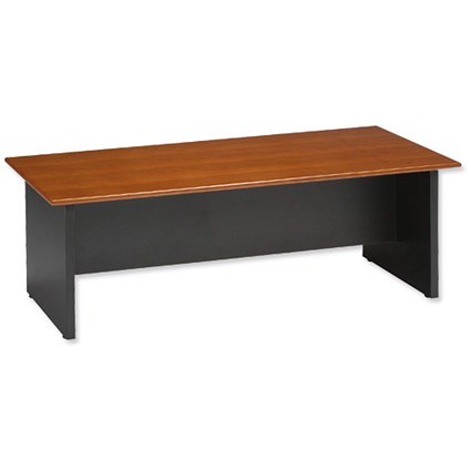 Emperial Rectangular Coffee Table W1200xD600xH400mm Cherry Veneer Black Trim