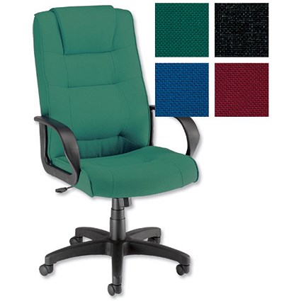 Trexus Intro Managers Armchair Back H720mm W530xD510xH470-570mm Green