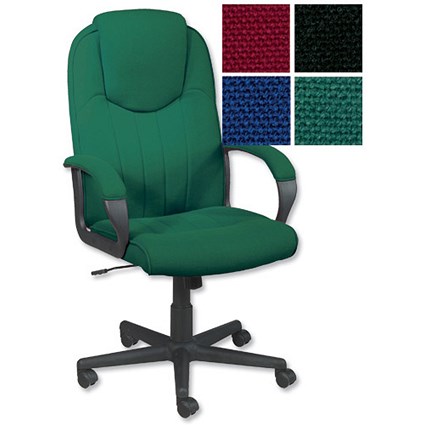 Trexus Intro Managers Armchair High Back 670mm Seat W520xD470xH440-540mm Green