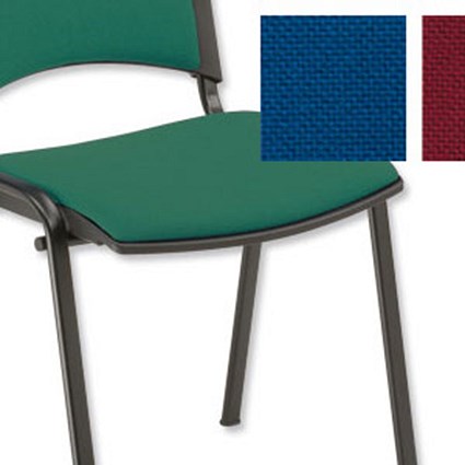 Trexus Plus Stacking Chair Back H325mm W480xD450xH460mm Green