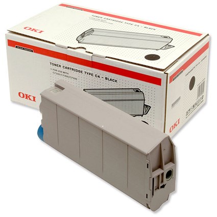 OKI Laser Toner Cartridge Page Life 10000pp Black Ref 41963008