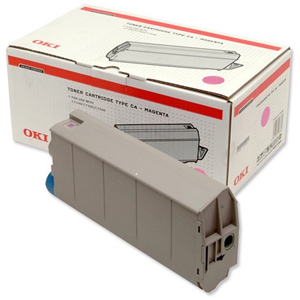 OKI Laser Toner Cartridge Page Life 10000pp Magenta Ref 41963006