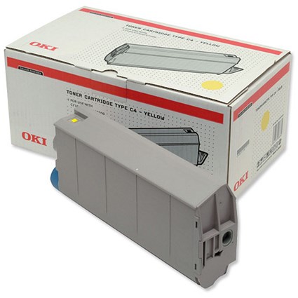 OKI Laser Toner Cartridge Page Life 10000pp Yellow Ref 41963005