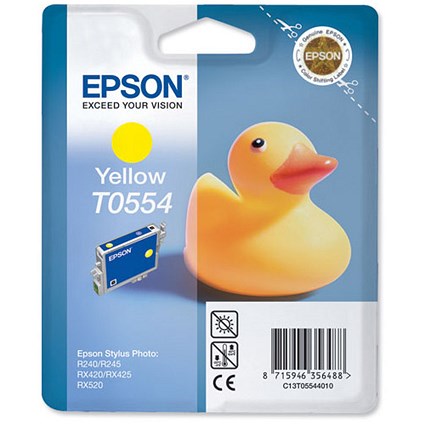 Epson T0554 Yellow Inkjet Cartridge