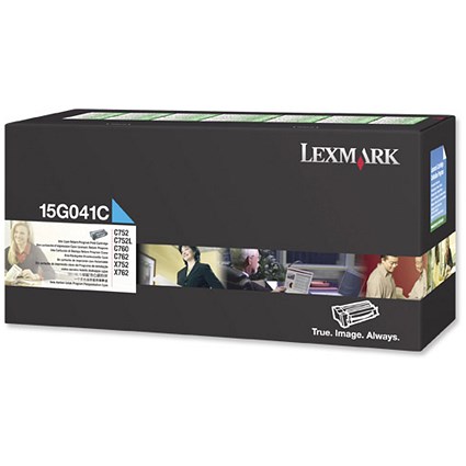 Lexmark Toner Cartridge Return Program Page Life 6000pp Cyan Ref 15G041C