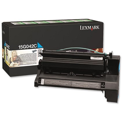 Lexmark 15G042C High Yield Cyan Laser Toner Cartridge
