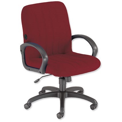 Trexus Lumb-Air Managers High Back Armchair Back H540mm W510xD460xH440-540mm Burgundy
