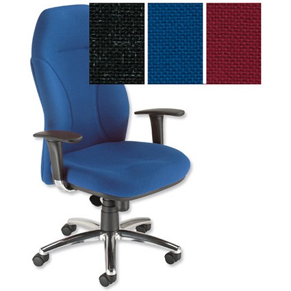 Trexus Posture Chair Synchronous Tilt Back H670mm W535xD495xH430-540mm Blue